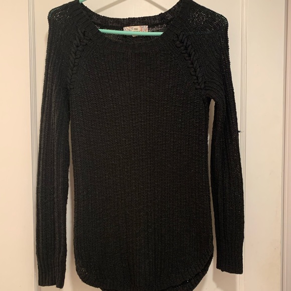 Pink republic | black knit sweater